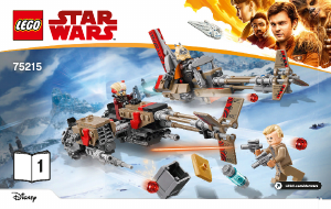 Manual Lego set 75215 Star Wars Cloud-rider swoop bikes