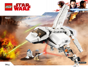 Kullanım kılavuzu Lego set 75221 Star Wars İmparatorluk Çıkarma Gemisi