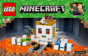 Bedienungsanleitung Lego set 21145 Minecraft Die Totenkopfarena