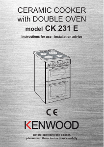 Bruksanvisning Kenwood CK 231 E Spis