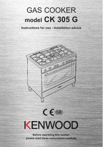 Bruksanvisning Kenwood CK 305 G Spis