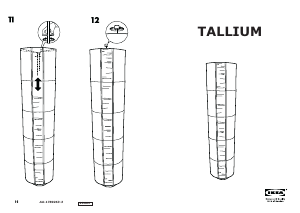 Bruksanvisning IKEA TALLIUM Lampa