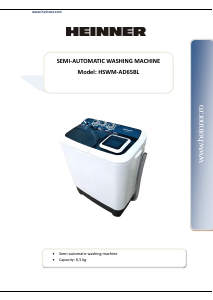Manual Heinner HSWM-AD65BL Mașină de spălat
