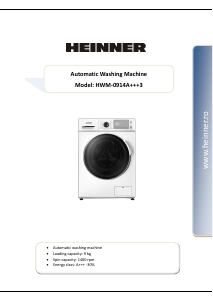 Manual Heinner HWM-0914 Mașină de spălat