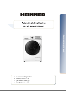 Manual Heinner HWM-1016 Mașină de spălat