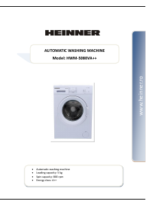 Manual Heinner HWM-5080V Washing Machine