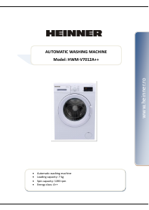 Handleiding Heinner HWM-V7012 Wasmachine