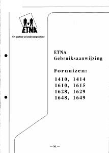 Handleiding ETNA 1414 Fornuis