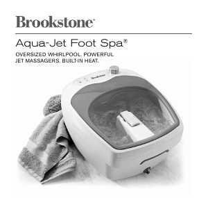 Bruksanvisning Brookstone Aqua-Jet Fotbad