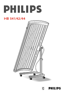 Manuale Philips HB541 Lettino solare