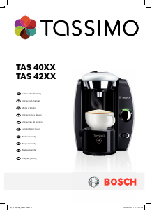 Bedienungsanleitung Bosch TAS4018 Tassimo Kaffeemaschine