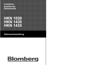 Handleiding Blomberg HKN 1435 Fornuis