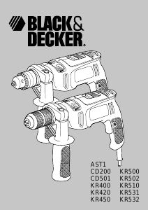 Manual Black and Decker KR531 Berbequim de percussão