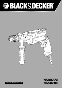 Manual Black and Decker KR753 Impact Drill