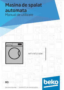 Manual BEKO WITV 8712 X0W Mașină de spălat