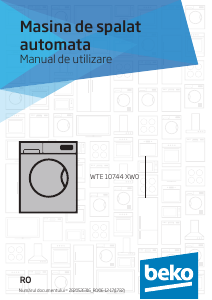 Manual BEKO WTE 10744 XW0 Mașină de spălat