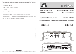 Mode d’emploi Audison LR 3042 Amplificateur de voiture