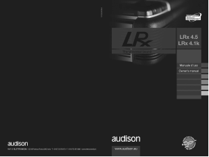 Handleiding Audison LRx 4.5 Autoversterker