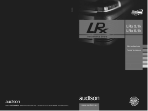 Handleiding Audison LRx 5.1k Autoversterker