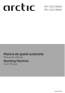 Manual Arctic APL51011BDW3 Washing Machine