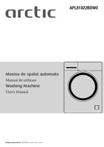 Manual Arctic APL81022BDW0 Washing Machine
