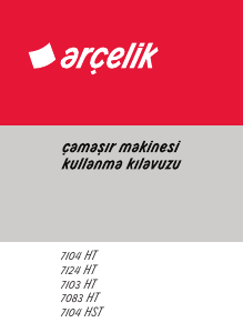 Kullanım kılavuzu Arçelik 7104 HST Çamaşır makinesi