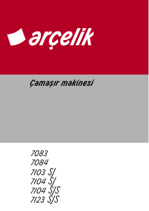 Kullanım kılavuzu Arçelik 7104 SJ Çamaşır makinesi
