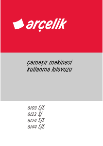 Kullanım kılavuzu Arçelik 8144 SJS Çamaşır makinesi