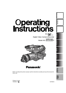 Manual Panasonic AG-DVC60P Camcorder