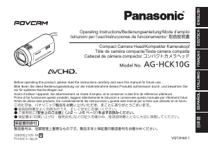 Bedienungsanleitung Panasonic AG-HCK10G Camcorder