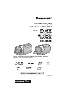 Handleiding Panasonic HC-X810 Camcorder
