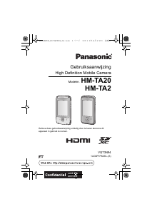 Handleiding Panasonic HM-TA2 Camcorder