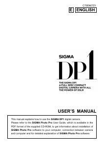 Manual Sigma DP1 Digital Camera