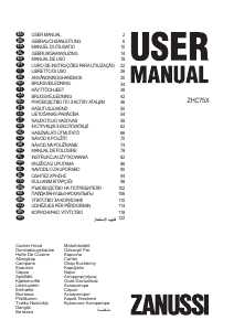 Manuale Zanussi ZHC75X Cappa da cucina