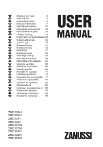 Manual Zanussi ZHC92662XA Exaustor