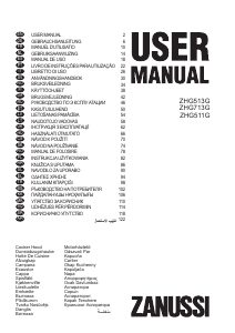Manual Zanussi ZHG511G Exaustor