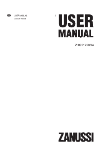 Manual Zanussi ZHG51250GA Cooker Hood