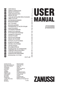 Manual Zanussi ZHV64450BA Cooker Hood