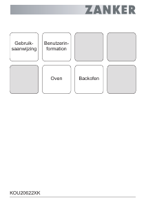 Bedienungsanleitung Zanker KOU20622XK Backofen