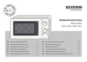 Руководство Severin MW 7897 Микроволновая печь