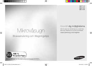 Brugsanvisning Samsung ME713K Mikroovn