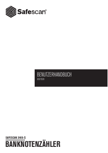 Bedienungsanleitung Safescan 2465-S Banknotenzähler