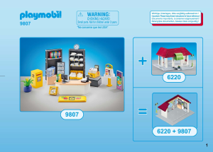 Bruksanvisning Playmobil set 9807 City Life Postkontor