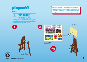 Manual de uso Playmobil set 9811 City Life Clase de arte