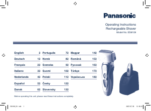 Návod Panasonic ES-8109 Holiaci strojček