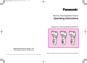 Посібник Panasonic ES-8161 Бритва