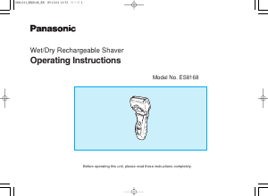 Bruksanvisning Panasonic ES-8168 Barbermaskin