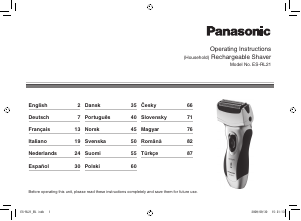 Manuale Panasonic ES-RL21 Rasoio elettrico