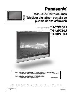 Manual de uso Panasonic TH-37PX50U Televisor de plasma