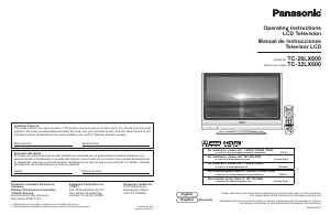 Bruksanvisning Panasonic TC-32LX600 LCD TV